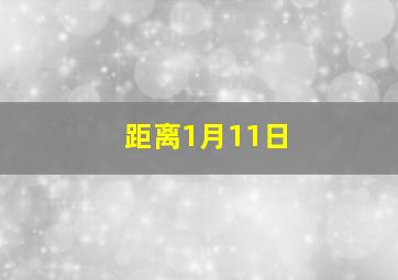 距离1月11日