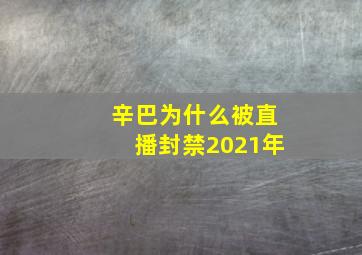 辛巴为什么被直播封禁2021年