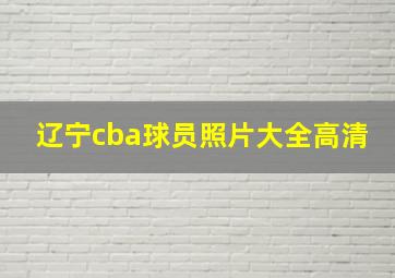 辽宁cba球员照片大全高清