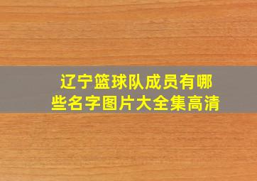 辽宁篮球队成员有哪些名字图片大全集高清