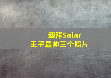 迪拜Salar王子最帅三个照片