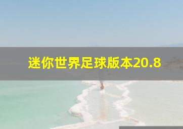 迷你世界足球版本20.8