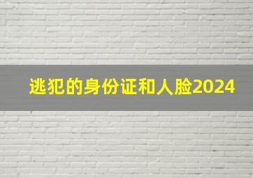 逃犯的身份证和人脸2024