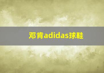 邓肯adidas球鞋