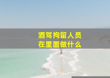 酒驾拘留人员在里面做什么