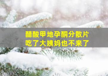 醋酸甲地孕酮分散片吃了大姨妈也不来了