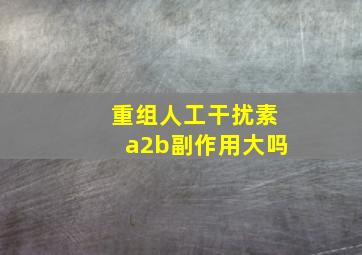 重组人工干扰素a2b副作用大吗