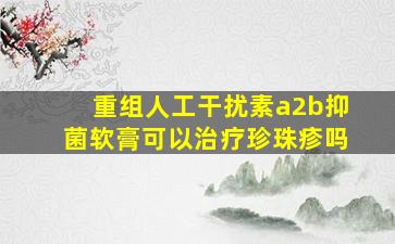 重组人工干扰素a2b抑菌软膏可以治疗珍珠疹吗