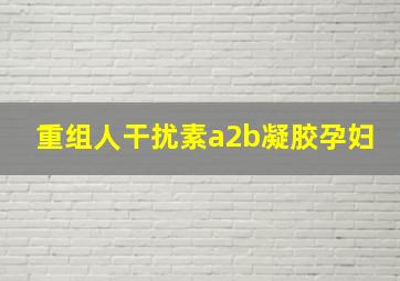 重组人干扰素a2b凝胶孕妇