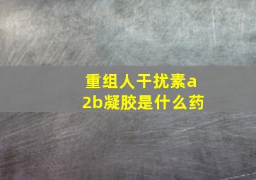 重组人干扰素a2b凝胶是什么药