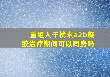 重组人干扰素a2b凝胶治疗期间可以同房吗