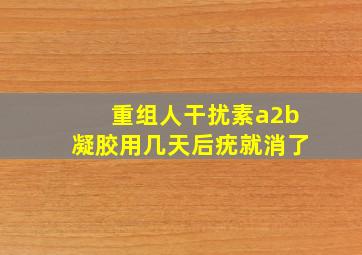 重组人干扰素a2b凝胶用几天后疣就消了