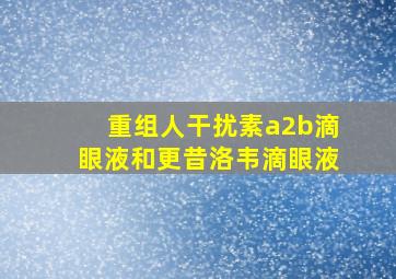 重组人干扰素a2b滴眼液和更昔洛韦滴眼液