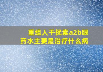 重组人干扰素a2b眼药水主要是治疗什么病