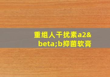 重组人干扰素a2βb抑菌软膏