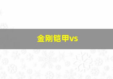 金刚铠甲vs