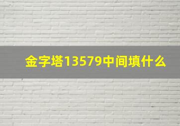 金字塔13579中间填什么