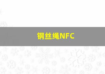 钢丝绳NFC