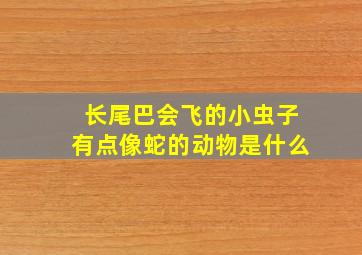 长尾巴会飞的小虫子有点像蛇的动物是什么