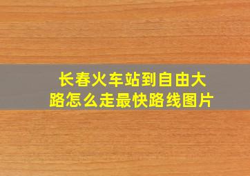 长春火车站到自由大路怎么走最快路线图片