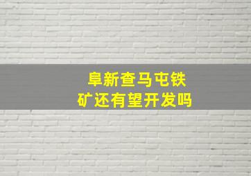 阜新查马屯铁矿还有望开发吗