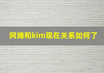 阿姆和kim现在关系如何了