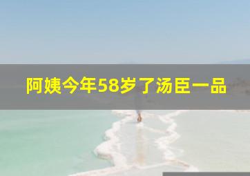 阿姨今年58岁了汤臣一品