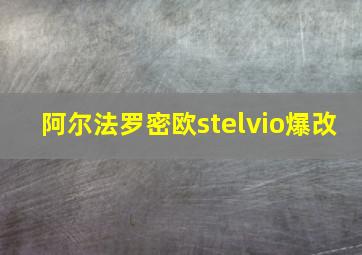 阿尔法罗密欧stelvio爆改