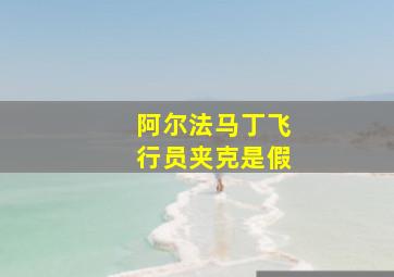 阿尔法马丁飞行员夹克是假