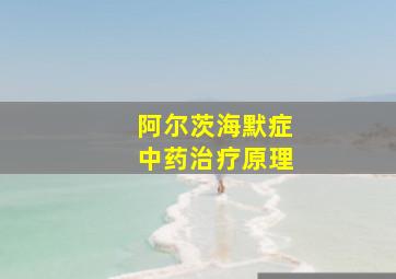 阿尔茨海默症中药治疗原理