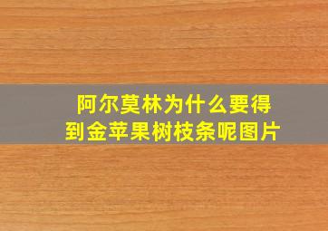 阿尔莫林为什么要得到金苹果树枝条呢图片