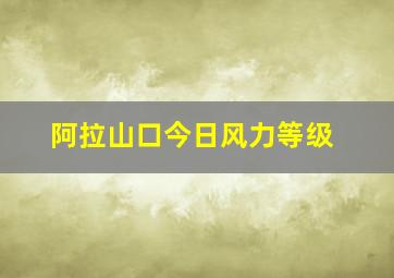 阿拉山口今日风力等级