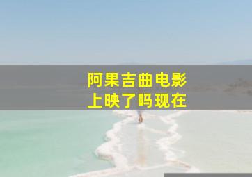 阿果吉曲电影上映了吗现在