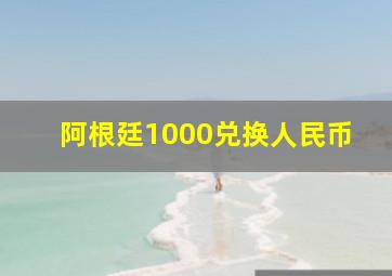 阿根廷1000兑换人民币