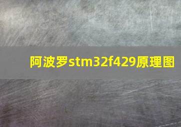 阿波罗stm32f429原理图