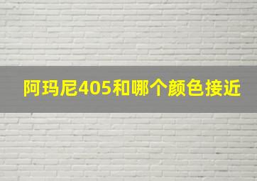 阿玛尼405和哪个颜色接近