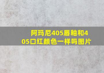 阿玛尼405唇釉和405口红颜色一样吗图片