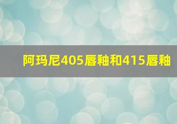 阿玛尼405唇釉和415唇釉