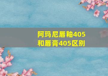 阿玛尼唇釉405和唇膏405区别