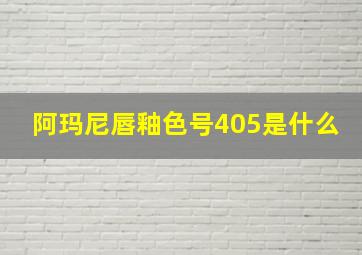 阿玛尼唇釉色号405是什么