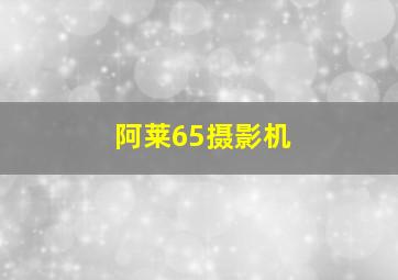 阿莱65摄影机