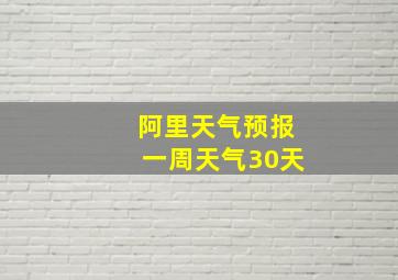 阿里天气预报一周天气30天