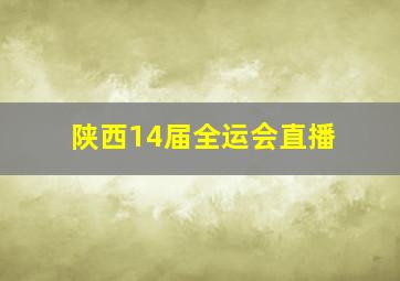 陕西14届全运会直播