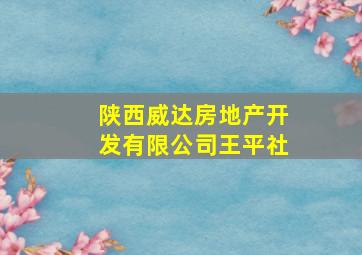 陕西威达房地产开发有限公司王平社