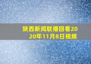 陕西新闻联播回看2020年11月8日视频