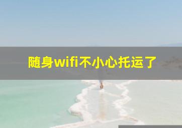 随身wifi不小心托运了