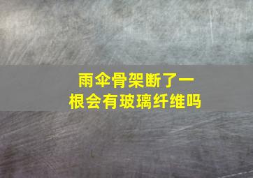 雨伞骨架断了一根会有玻璃纤维吗