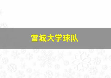 雪城大学球队