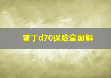 雷丁d70保险盒图解