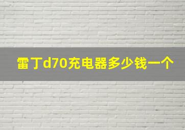 雷丁d70充电器多少钱一个